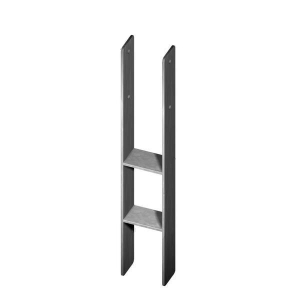 Pfostenanker-H feuerverzinkt 116x600x5,5mm