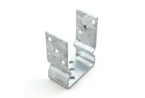 U-Pfostenträger mit Sicke 4mm verzinkt 101x150mm verzinkt